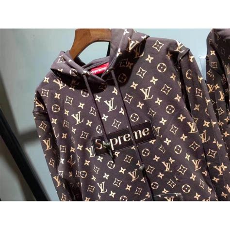 louis vuitton x supreme hoodie brown price|supreme Louis Vuitton hoodie where to buy.